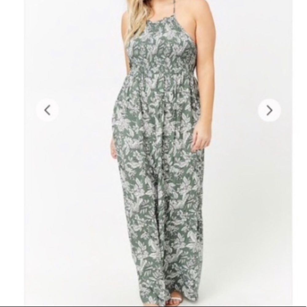 Forever 21+ Floral Halter Maxi Dress